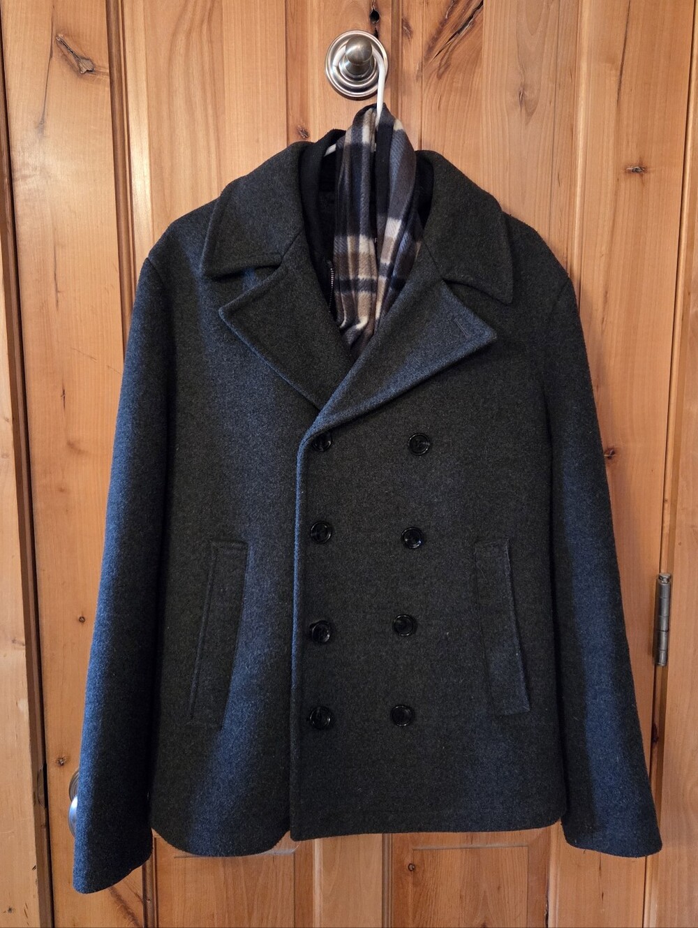 Michael Kors Men's Peacoat and Scarf